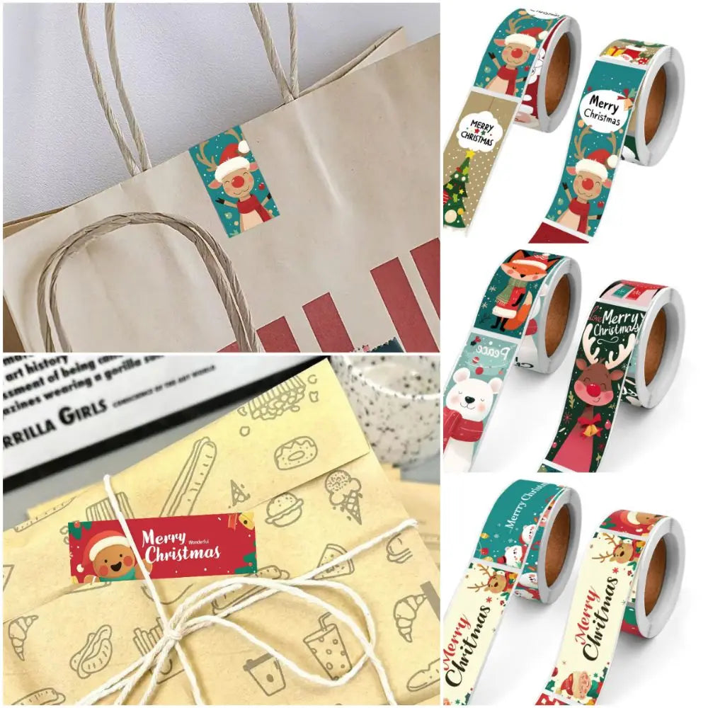 120PCS Christmas Stickers – Santa, Snowman & Xmas Gift Decals Christmas Stickers Nixie