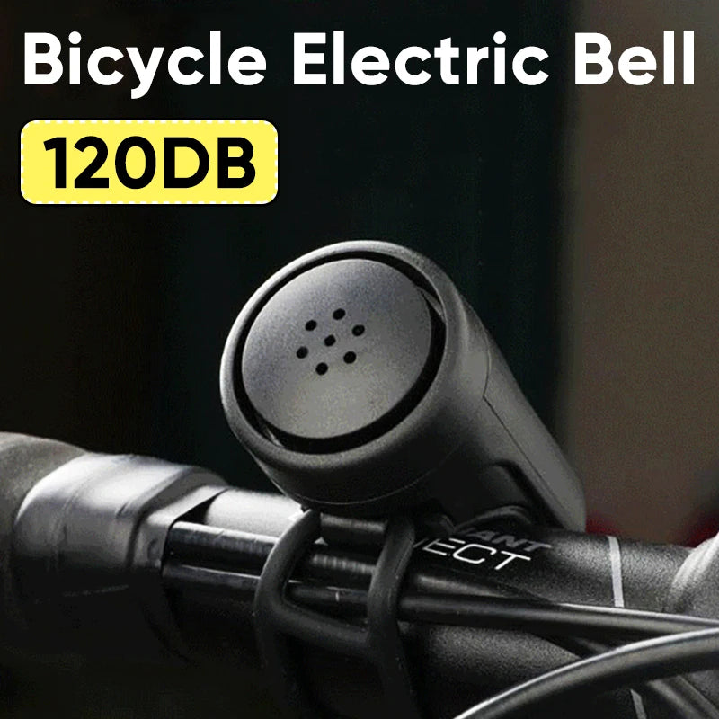 BUCKLOS 120dB Electric Bike Horn USB Rechargeable MTB Bell Electric Bike Horn Nixie