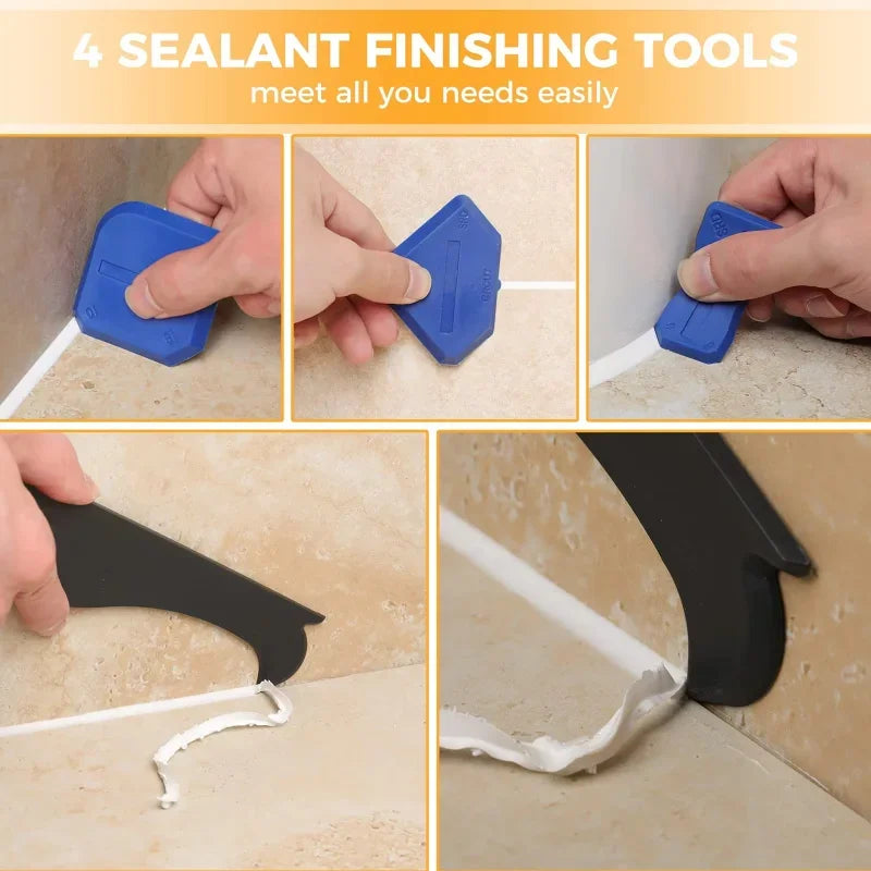 9-in-1 Caulk Remover & Sealant Finishing Tool Kit Caulking Tool Kit Nixie