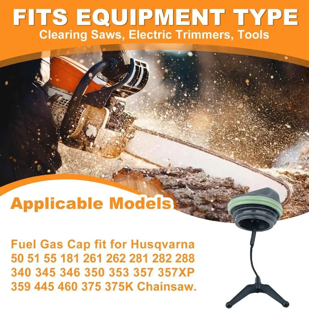 Chainsaw Fuel Cap for Husqvarna 340 345 346XP 350 353 – 4pk Chainsaw Fuel Cap Nixie