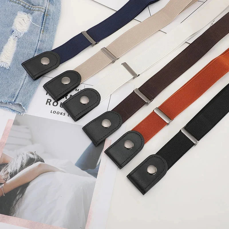 Buckle-Free Stretch Elastic Waist Belt for Women & Men Elastic Waist Belt Nixie