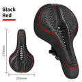 BUCKLOS MTB Bike Saddle Hollow Ergonomic Shock Suspension Seat Bike Saddle Nixie BS01-Black Red
