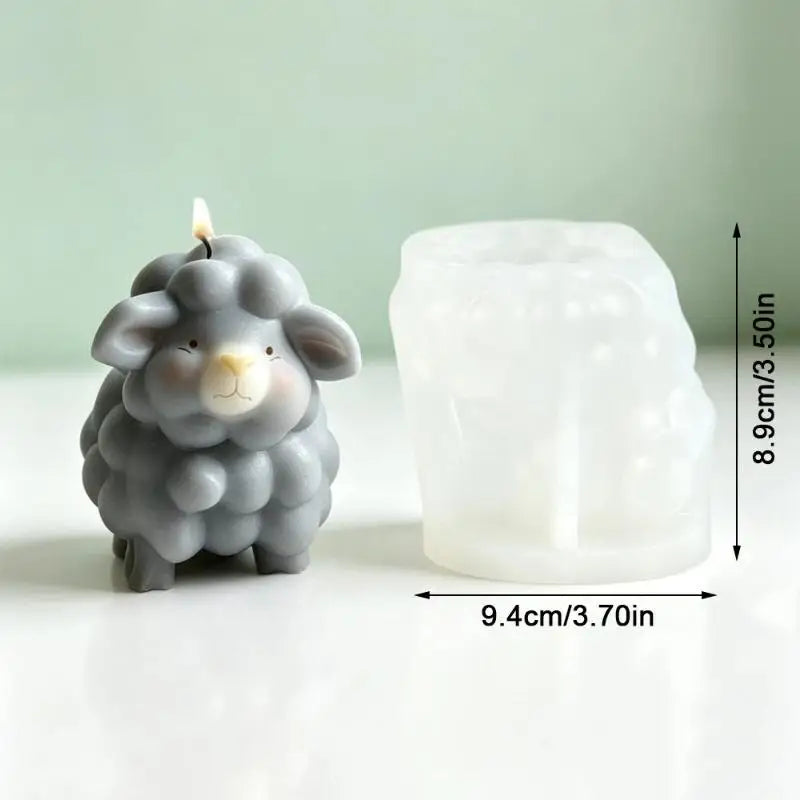 Cute Sheep Silicone DIY Mold – Candle, Soap & Craft Silicone Craft Mold Nixie A2