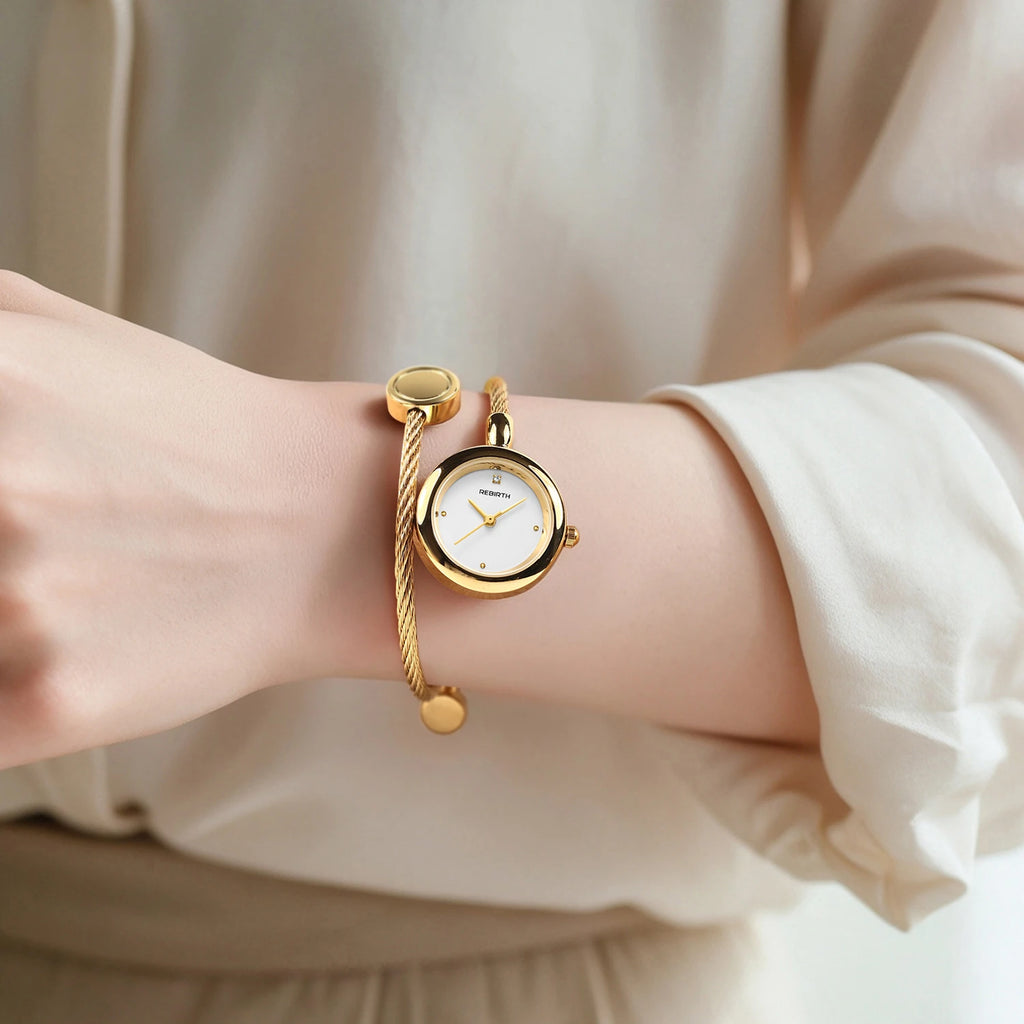 REBIRTH Minimalist Stainless Steel Quartz Watch | Model 5009 Quartz Wrist Watch Nixie