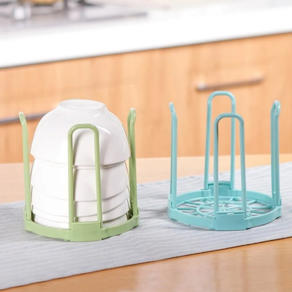 Plastic Bowl & Plate Holder Detachable Drain Rack Organizer Dish Drain Rack Nixie