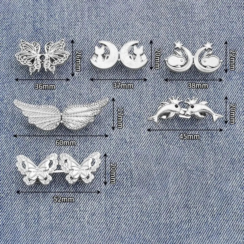 Removable Metal Waist Tightening Button Clip for Jeans | Women