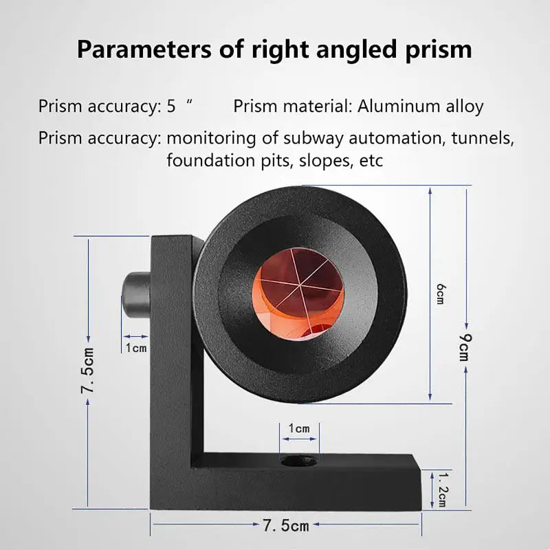 90° Copper-Coated Mini L-Bar Monitoring Prism for Total Station Surveying Prism Nixie