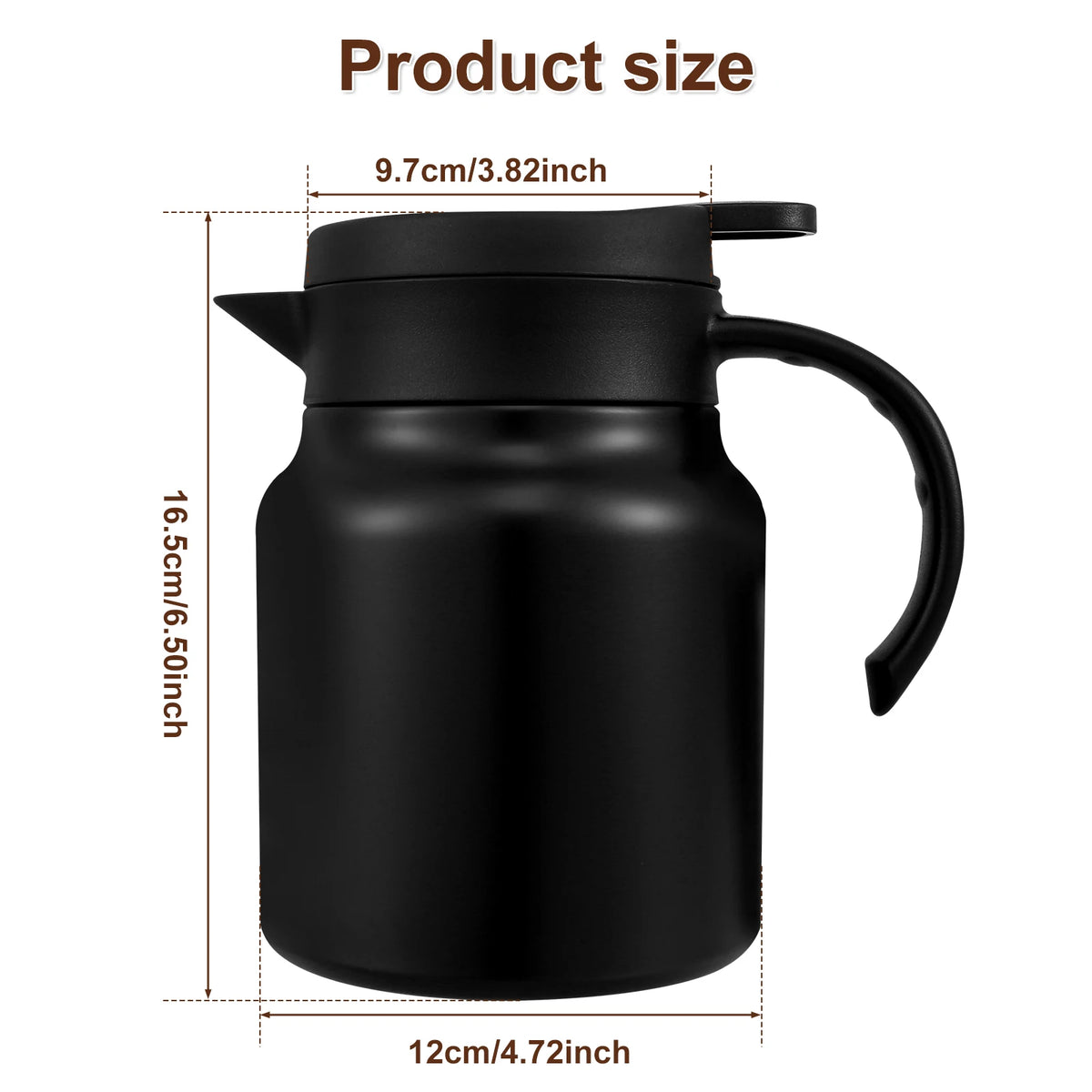 Vintage Floral Insulated Teapot with Infuser – 1L Stainless Steel