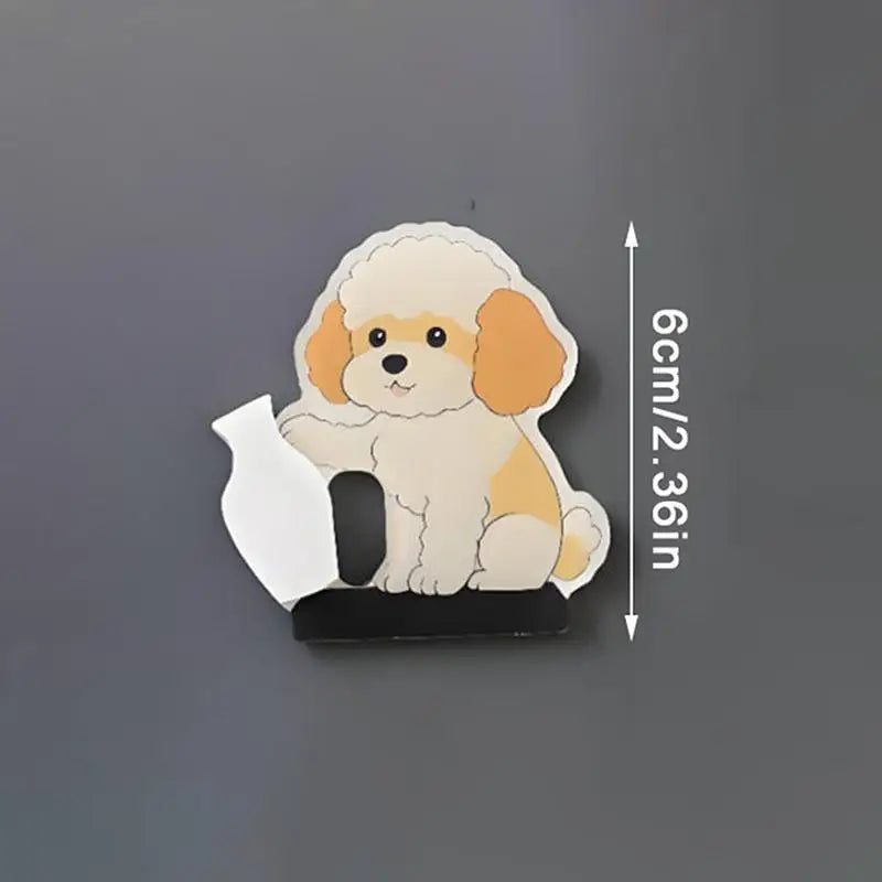 Mini Acrylic Vase Fridge Magnet – Dog & Cat Pet Décor Decorative Fridge Magnet Nixie