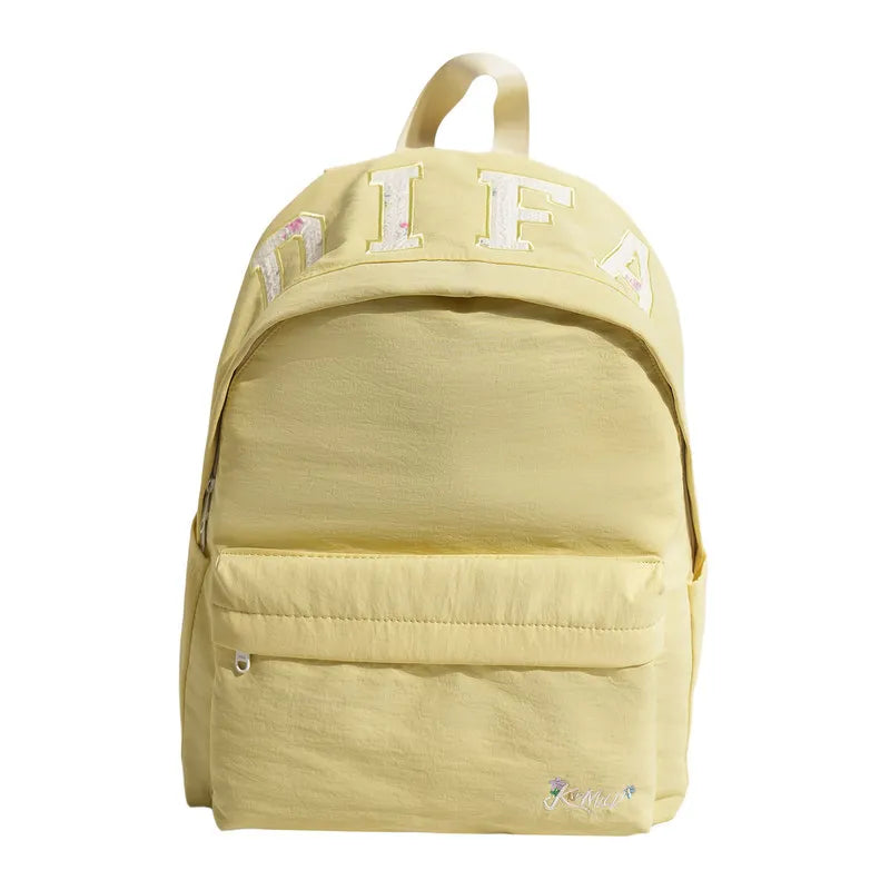 Korean Vintage Embroidered Letter Backpack – Unisex Student Student Backpack Nixie