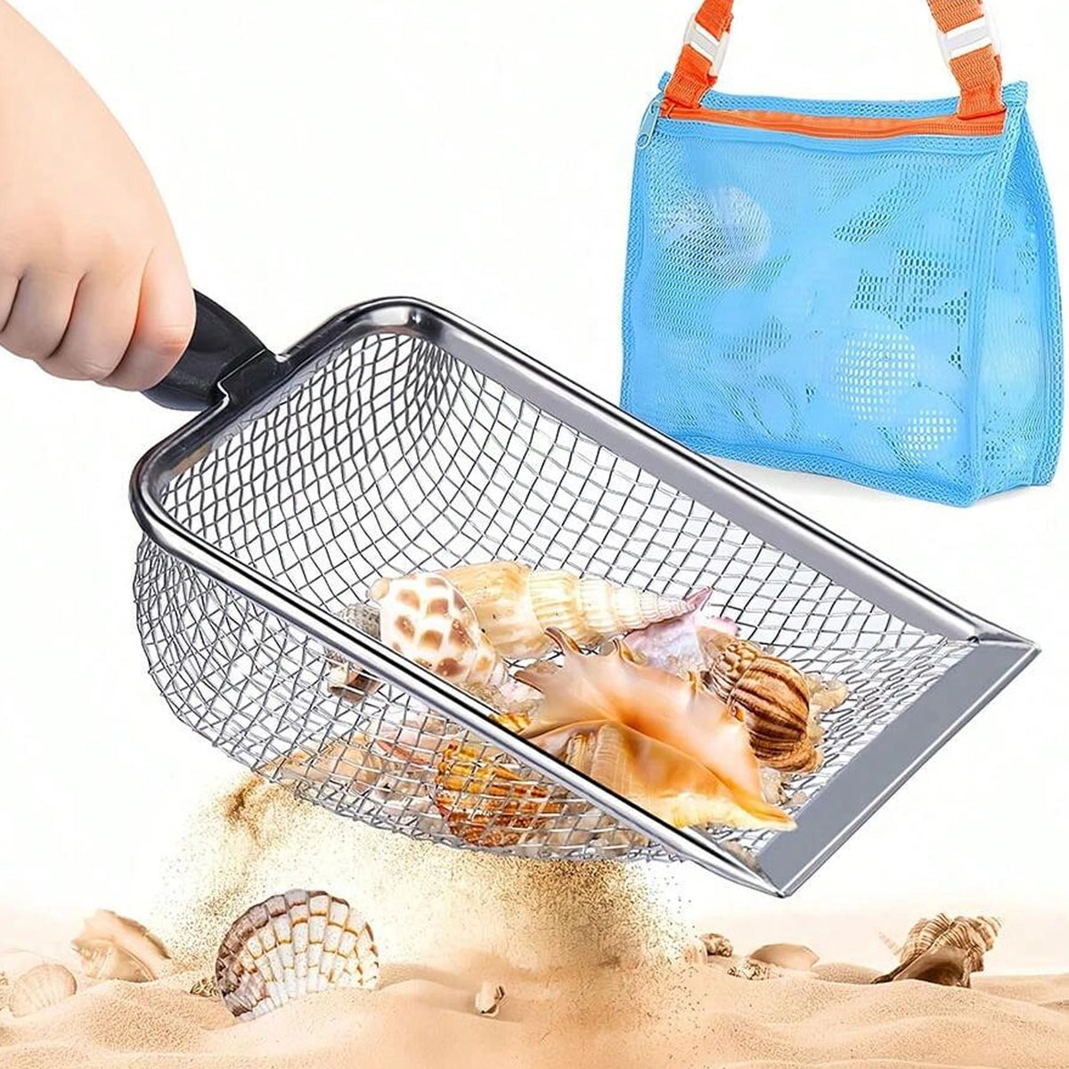 Stainless Steel Sifting Shovel – Garden, Beach & Cat Litter Garden Sifting Shovel Nixie