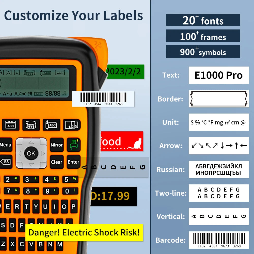 MarkDomain E1000 Portable Industrial Label Printer 203dpi