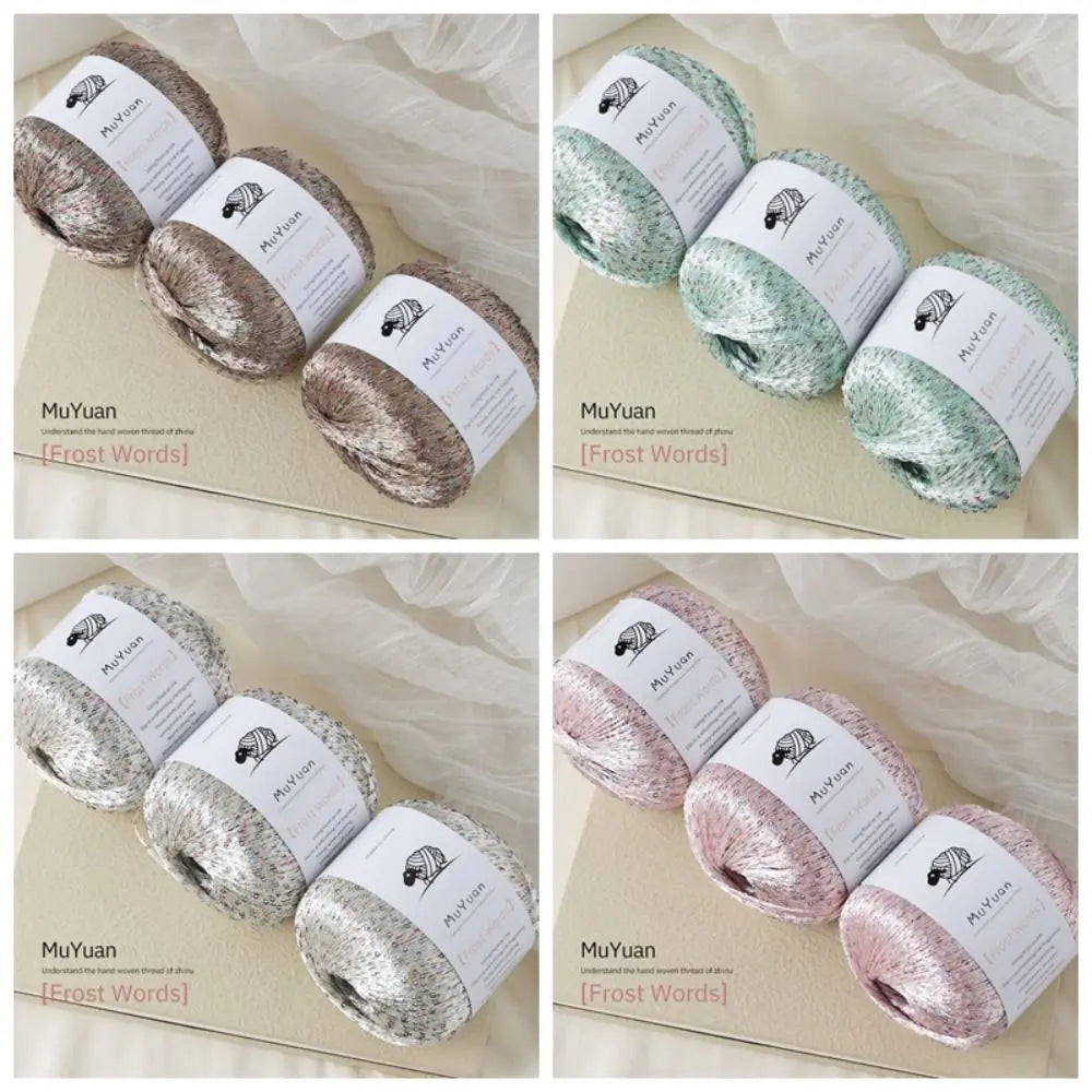 Nylon Sequin Crochet Thread 50g – DIY Woven Craft Yarn