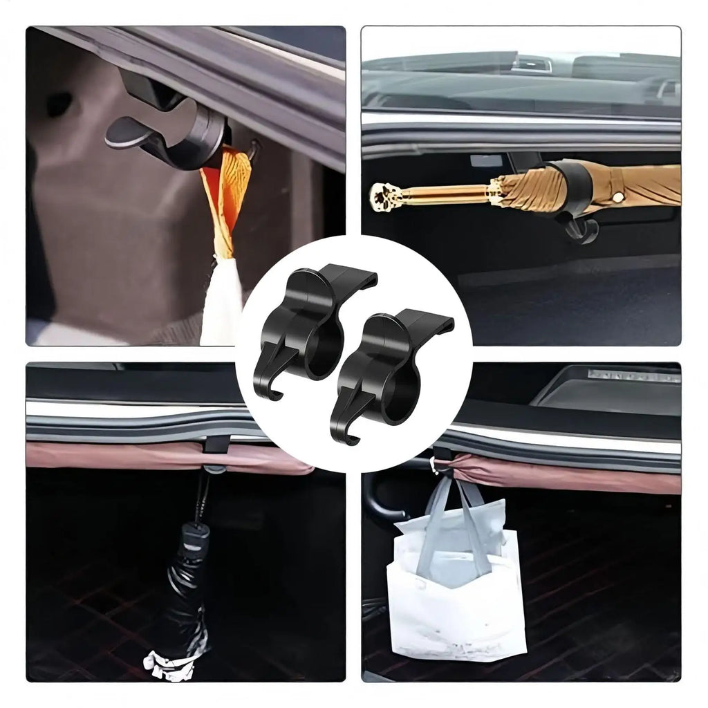 2pcs Car Umbrella Hook Clips – Multifunctional Trunk Organizer
