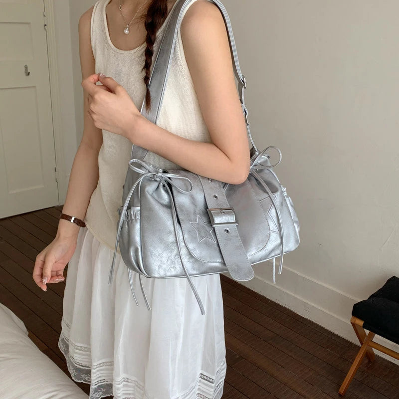 Korean-Style Women's Bow Underarm Crossbody Shoulder Bag | Nixie Women's Crossbody Handbag Nixie