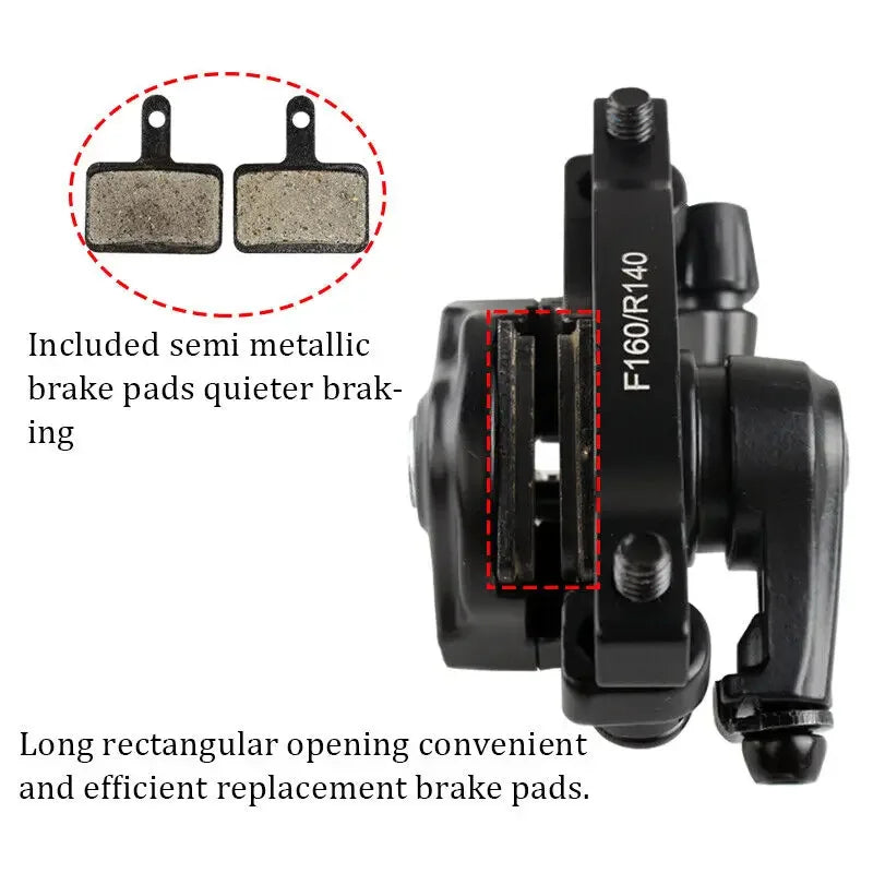 BUCKLOS Mechanical Disc Brake Set – Lever, Cable & Caliper