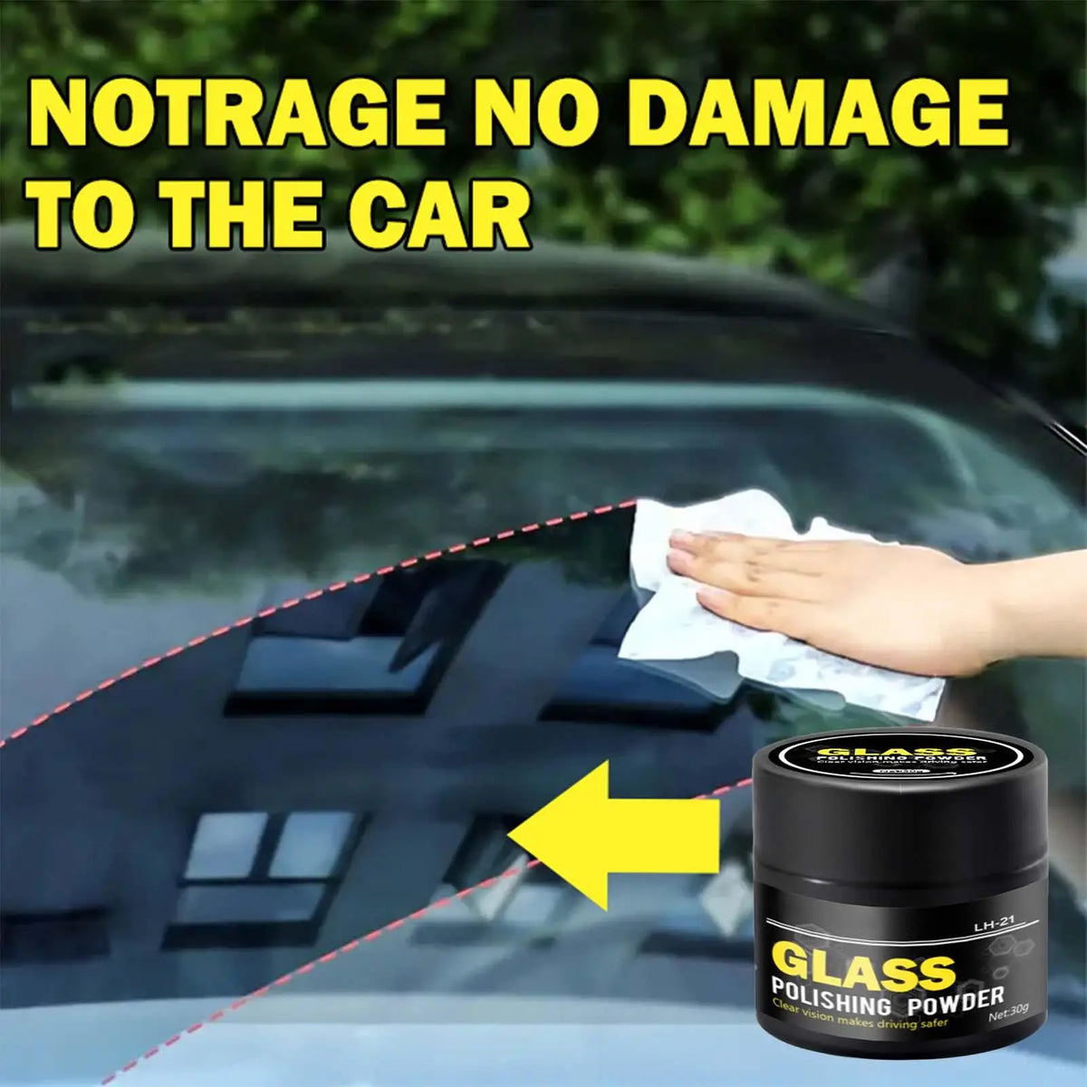 Cerium Oxide Glass Polishing Powder – Windshield Oil Film Remover Glass Polishing Powder Nixie