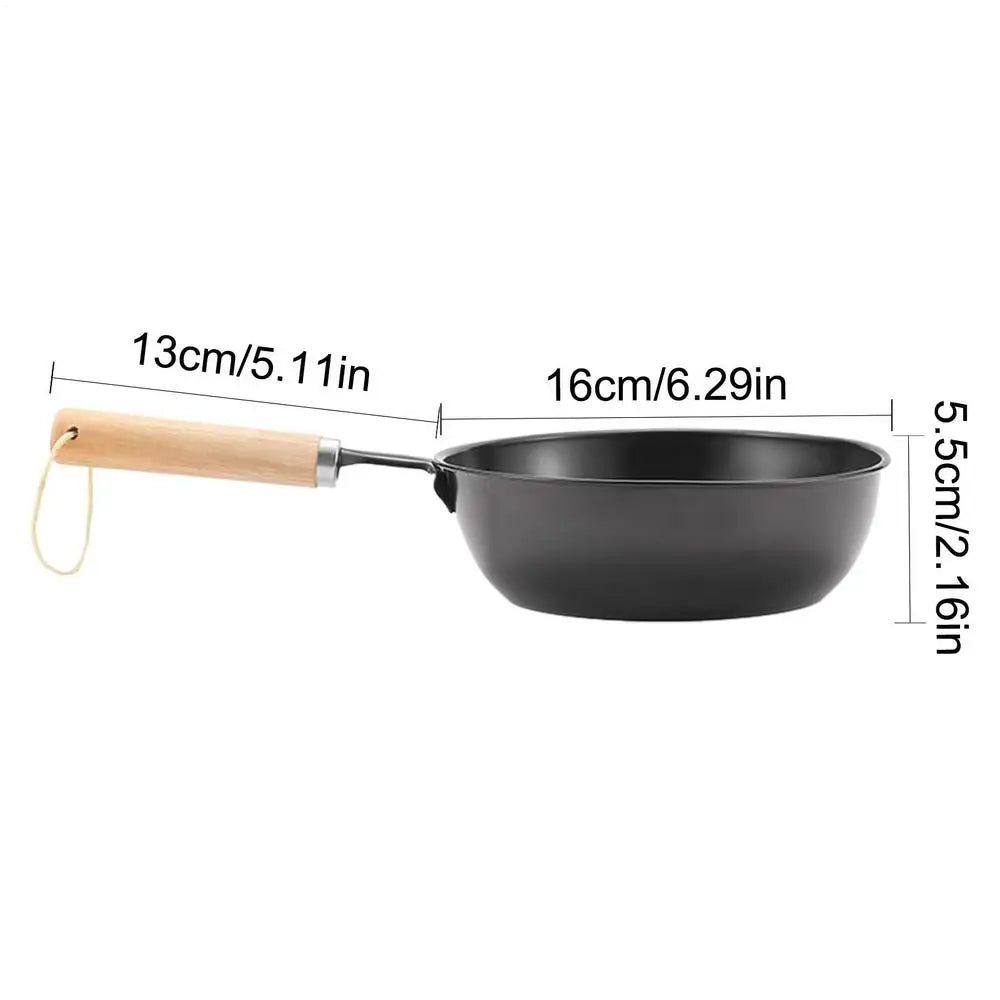 Portable Charcoal Starter Pot Wooden Handle – Mini BBQ Stove