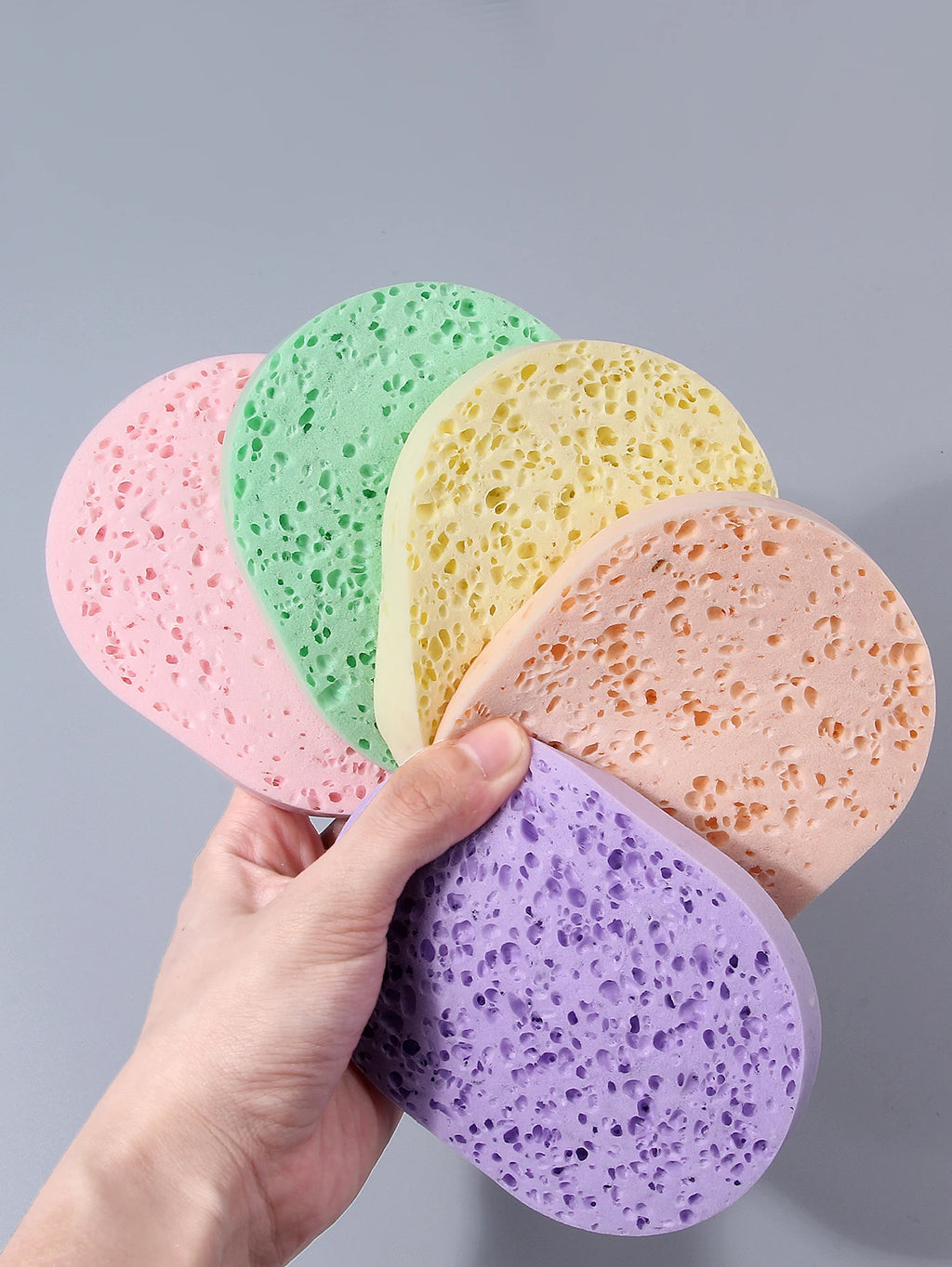 Soft Oval Facial Cleansing Sponge & Makeup Remover Puff Facial Cleansing Sponge Nixie