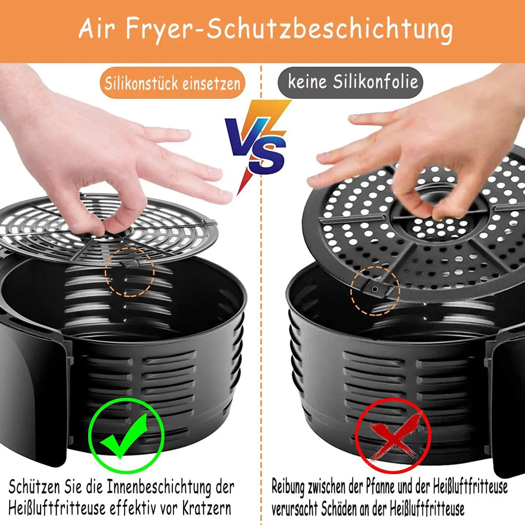 Air Fryer Silicone Bumper Feet 10pcs – Replacement Tray Covers Air Fryer Accessories Nixie