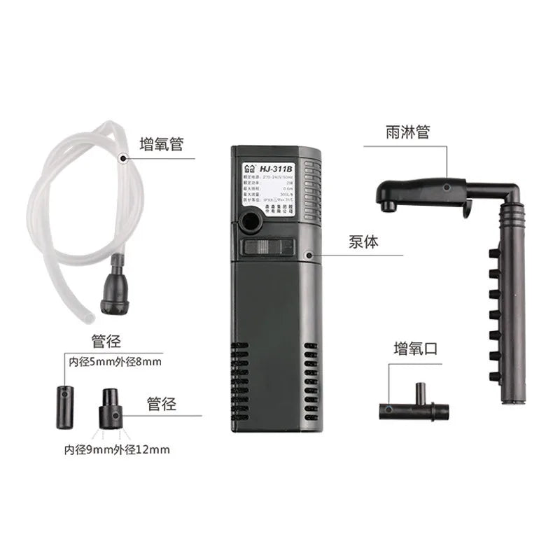 Sensen HJ-111B Aquarium Submersible Filter Pump for Fish Tank Aquarium Filter Pump Nixie