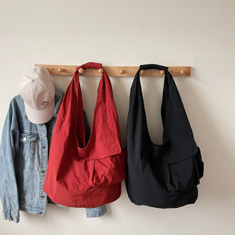 Japanese-Style Large Capacity Nylon Tote Crossbody Bag Tote Crossbody Bag Nixie