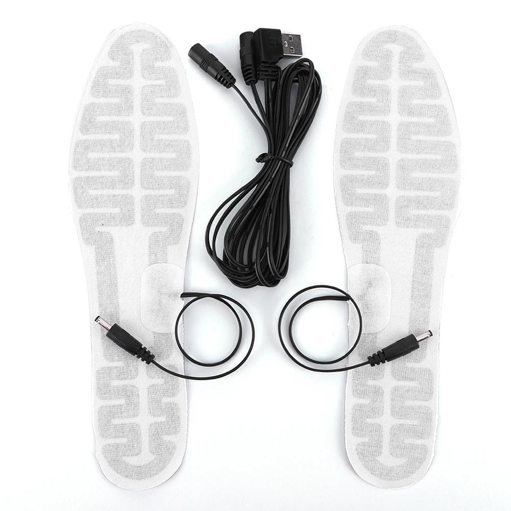 USB Heated Insoles 10W Electric Foot Warmer – Men & Women Heated Shoe Insoles Nixie A