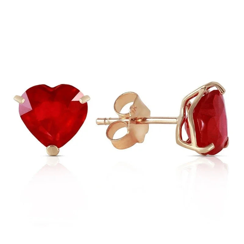 Heart-Shaped CZ Stud Earrings – Gold, Rose Gold & Silver CZ Stud Earrings Nixie