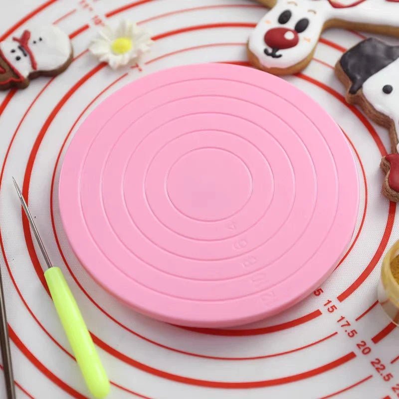 Mini Fondant Cake Turntable Rotating Anti-Skid Stand | Nixie Cake Decorating Stand Nixie