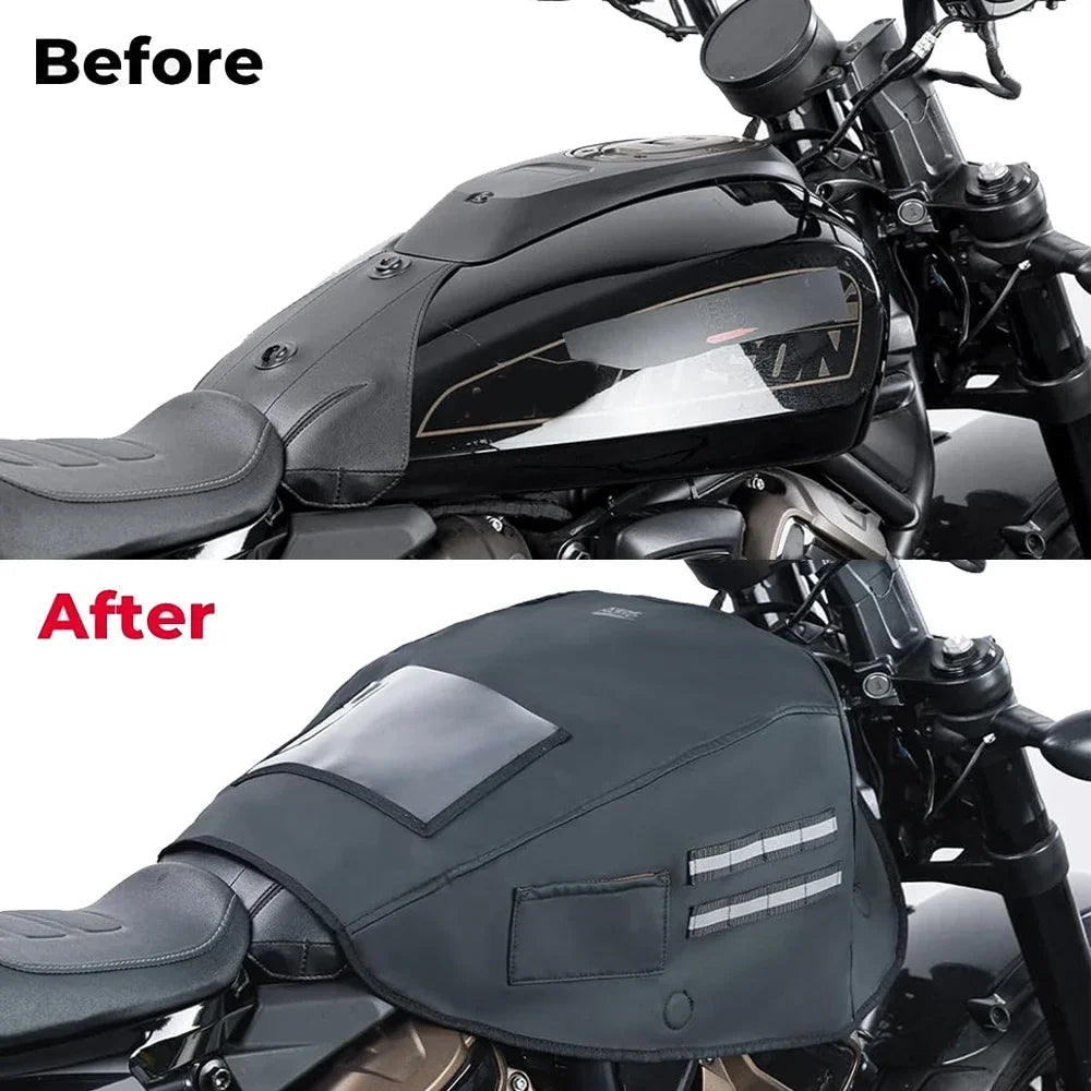 Motorcycle Fuel Tank Bag Cover – Waterproof Touring Softail Motorcycle Tank Cover Nixie