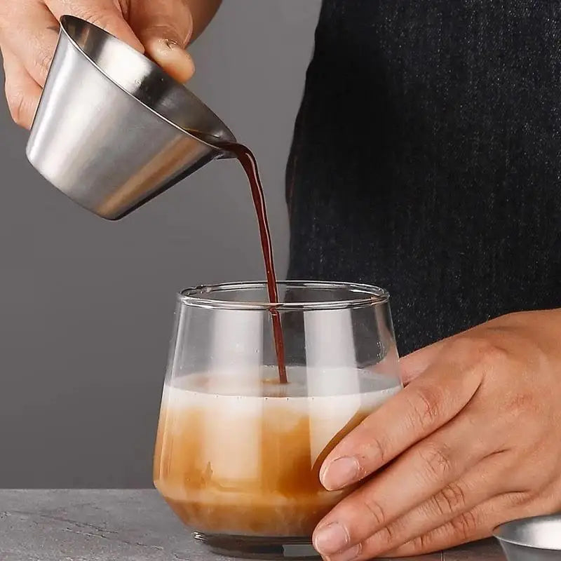 304 Stainless Steel Espresso Measuring Cup with Scale Mark Espresso Measuring Cup Nixie