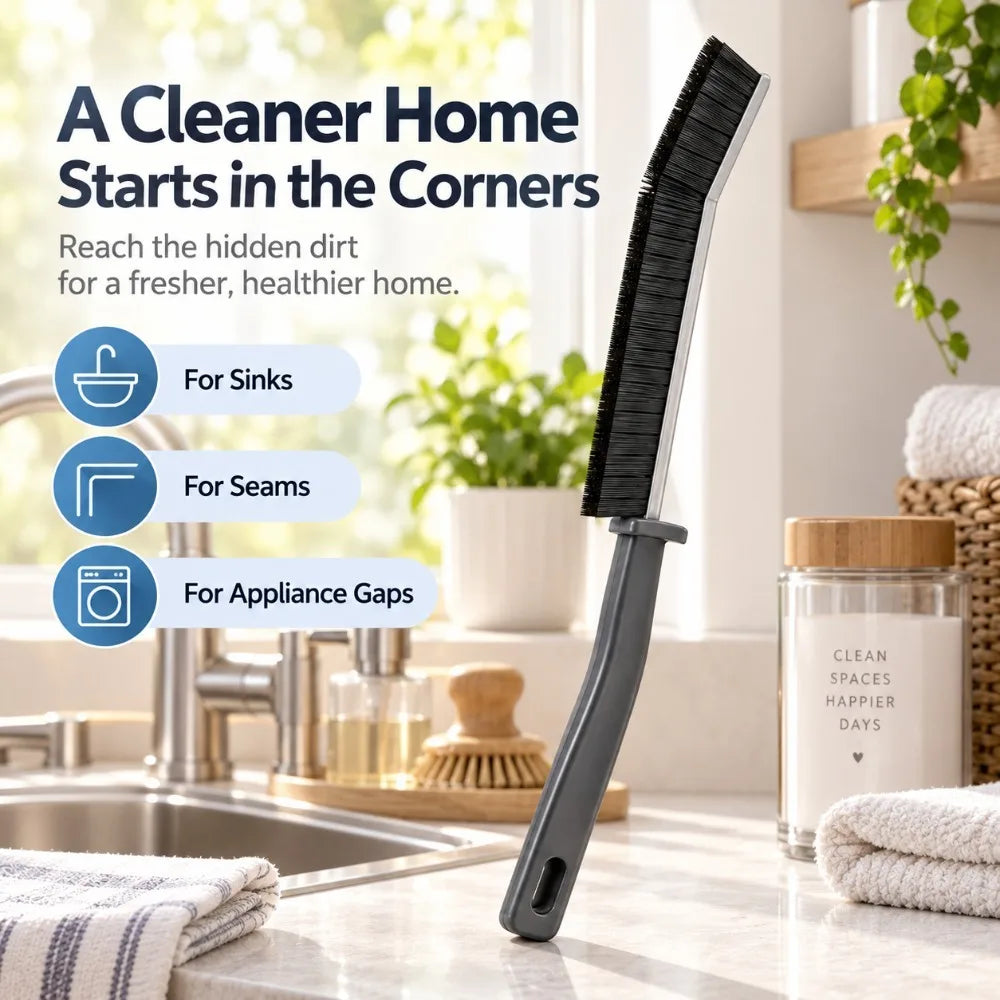 Crevice Grout Scrub Brush – Hard Bristle Tile & Gap Cleaner