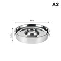 Stainless Steel Sashimi Ice Plate with Dipping Dish Sashimi Ice Serving Tray Nixie A2