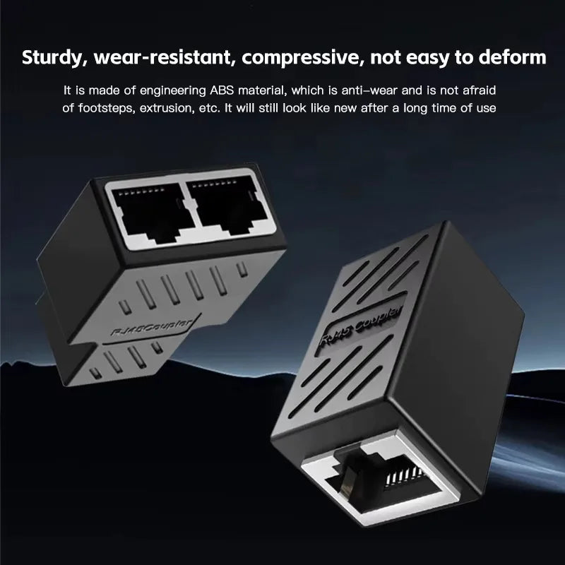 RJ45 Coupler Cat6 Cat5e Ethernet Extender Adapter 1000Mbps Ethernet Coupler Adapter Nixie