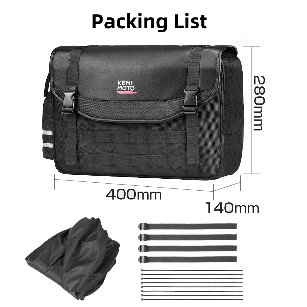 KEMITOUR Motorcycle Saddlebag 8L 12L 15L Universal Side Bag Motorcycle Saddlebag Nixie