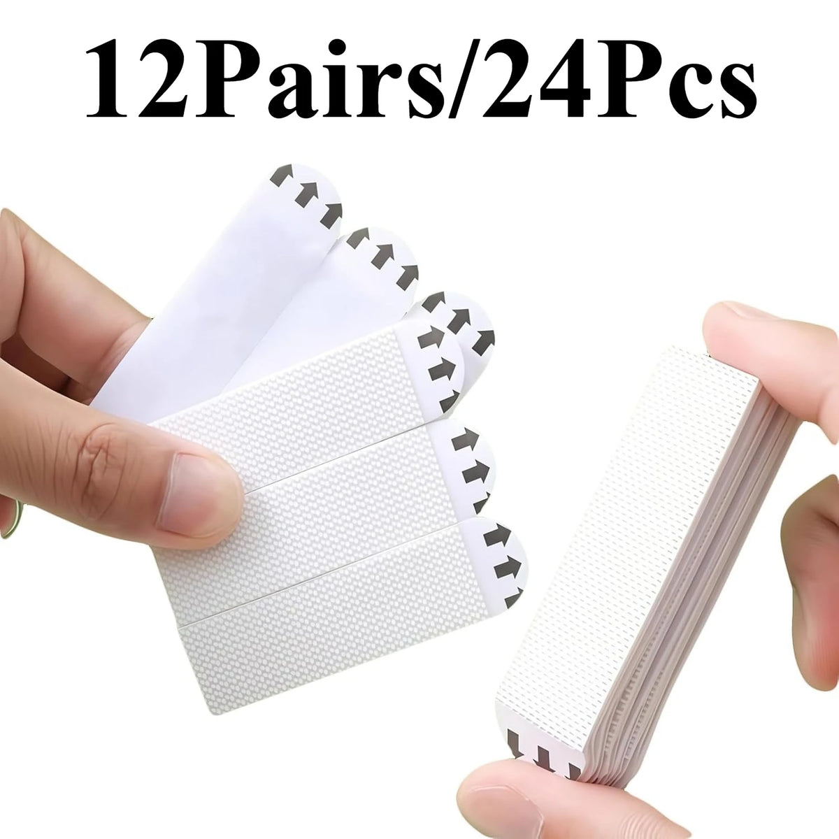 Removable Adhesive Hook & Loop Strips – No-Damage Wall Hangers Adhesive Hanging Strips Nixie 12pairs-24pcs