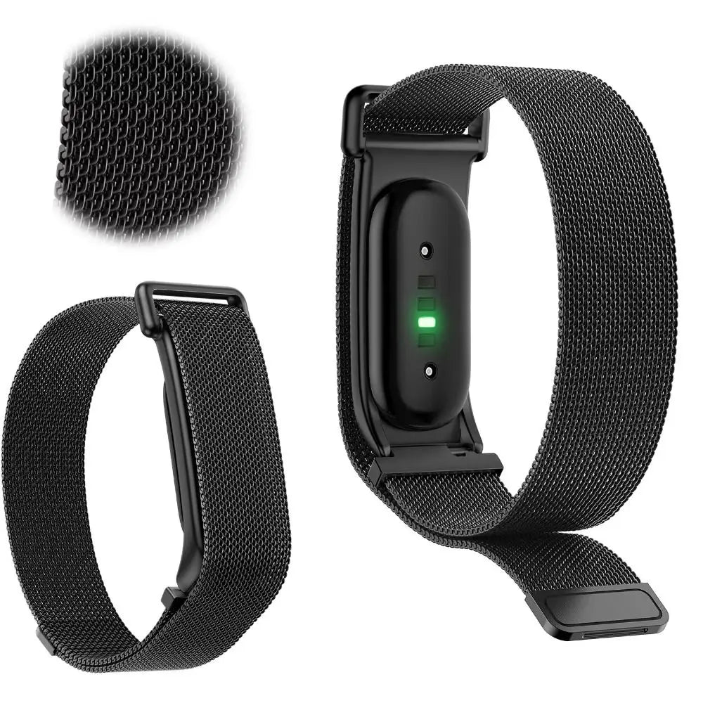 Stainless Steel Magnetic Mesh Band for Fitbit Air – Adjustable Smart Watch Band Nixie