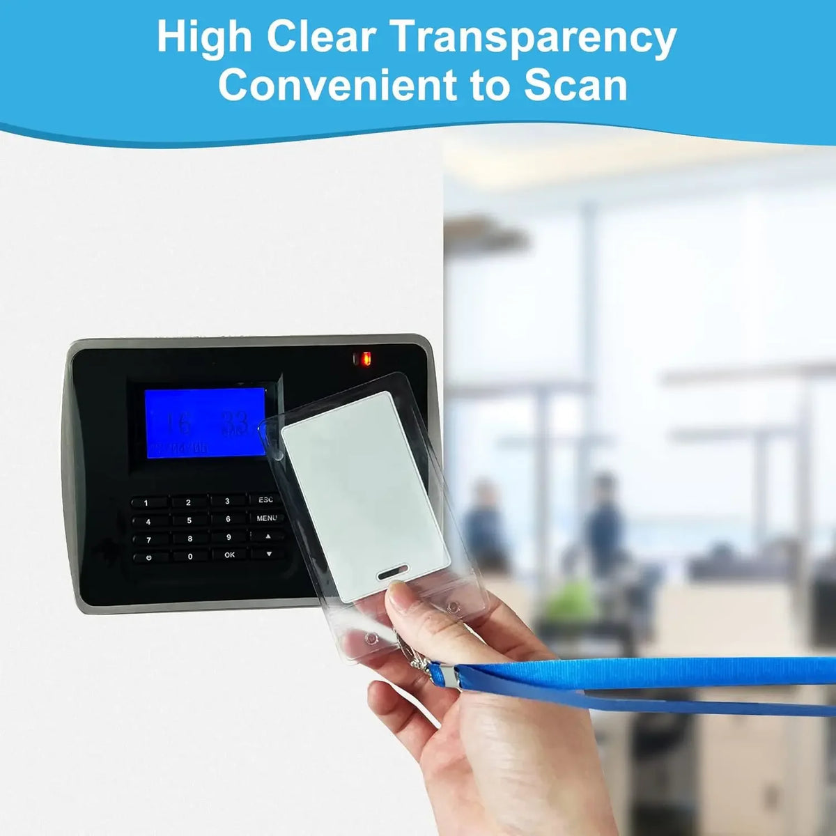 Transparent Waterproof ID Badge Holders with Resealable Zip ID Badge Holder Nixie