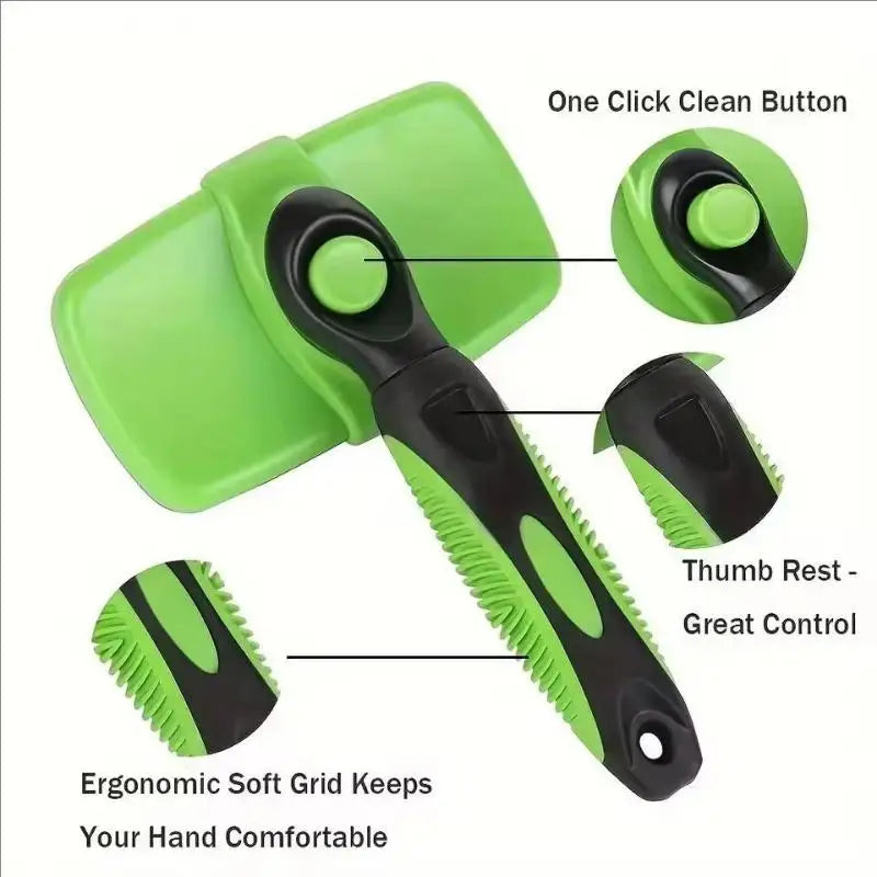 Self-Cleaning Deshedding Comb for Dogs & Cats Pet Deshedding Brush Nixie