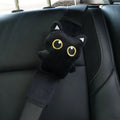 Black Cat Plush Seatbelt Shoulder Pad | Car Interior Accessory Seatbelt Shoulder Pad Nixie Black