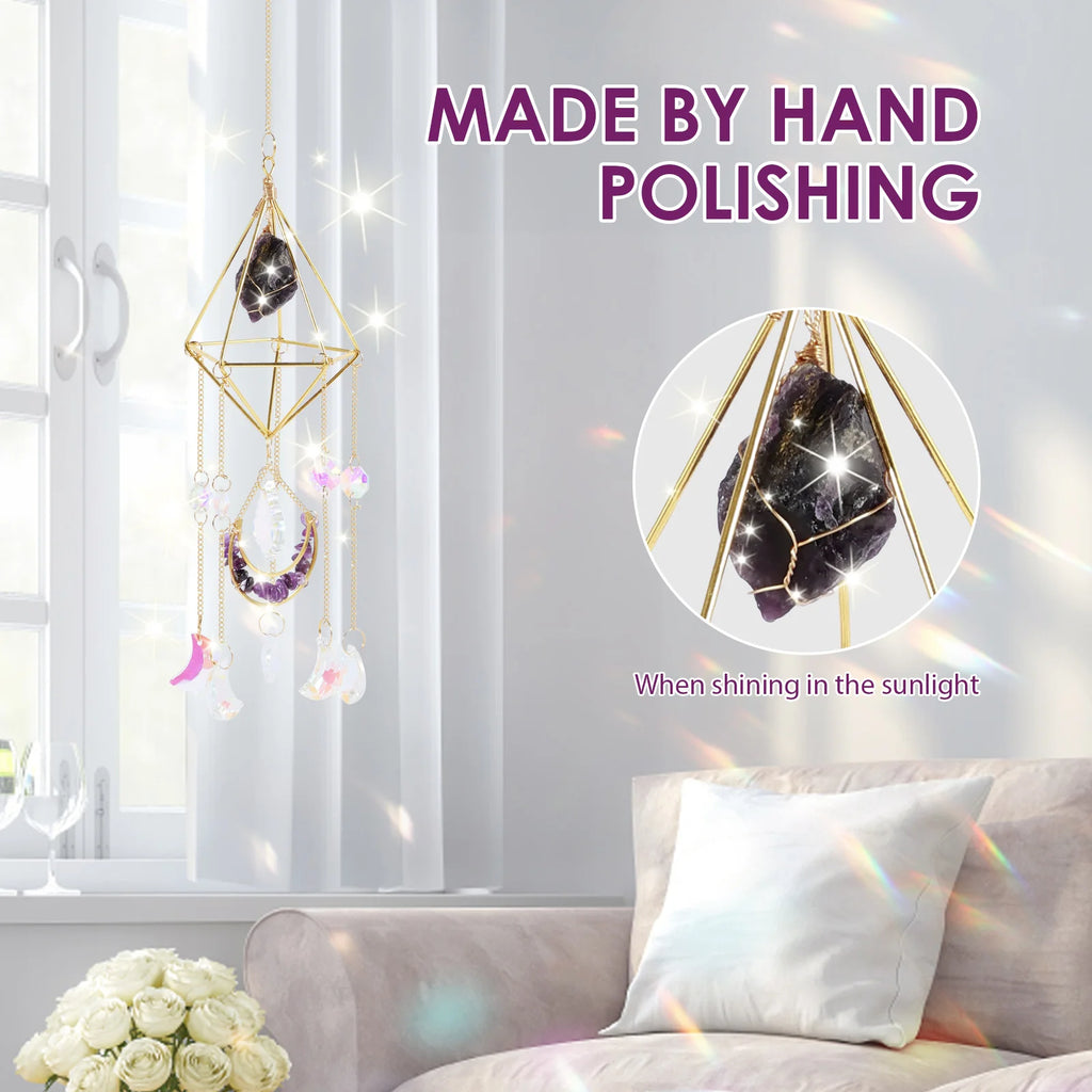 Hanging Crystal Suncatcher for Window & Garden Décor Crystal Suncatcher Nixie