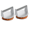 Stainless Steel Smash Burger Press | Non-Stick BBQ Meat Press Burger Press Nixie 2 pieces