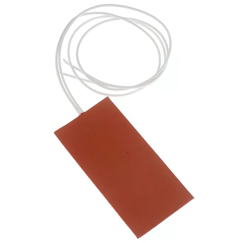 15W 12V DC Flexible Silicone Heater Pad 50x100mm Heating Mat Silicone Heater Pad Nixie