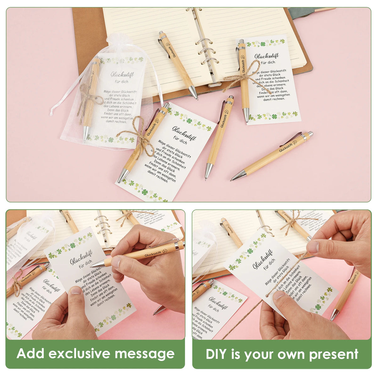 24-Piece Bamboo Ballpoint Pen Favor Kit – Wedding & Party Gift Pen Favor Gift Set Nixie
