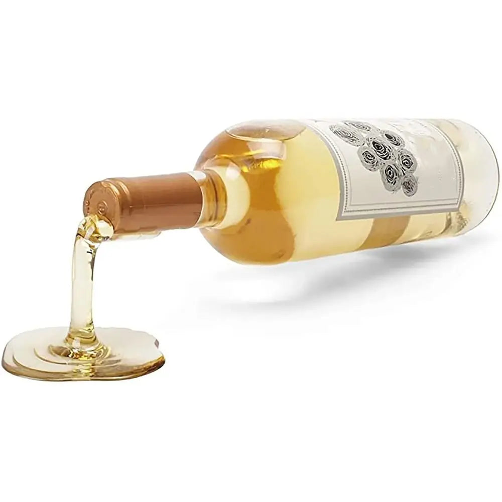 Spilled Wine Bottle Holder – Fun Creative ABS Wine Stand Rack