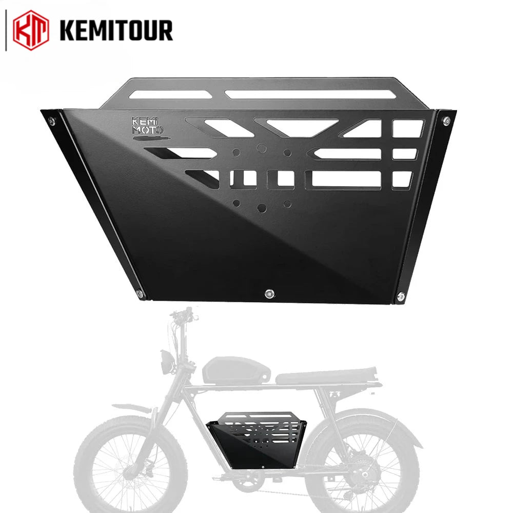 KEMITOUR Aluminum Storage Basket for Super73 S2 Electric Bike E-Bike Cargo Basket Nixie