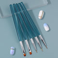 5-Piece Nail Art Brush Set – Painting, Dotting & Liner Tools Nail Art Brush Set Nixie Default Title
