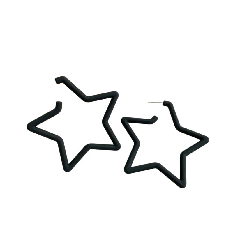 Colorful Star Acrylic Drop Earrings – Geometric Fashion Jewelry Drop Earrings Nixie