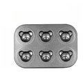 6-Hole Bear Baking Mold – Nonstick Carbon Steel Cake Pan Baking Mold Pan Nixie 1PCS