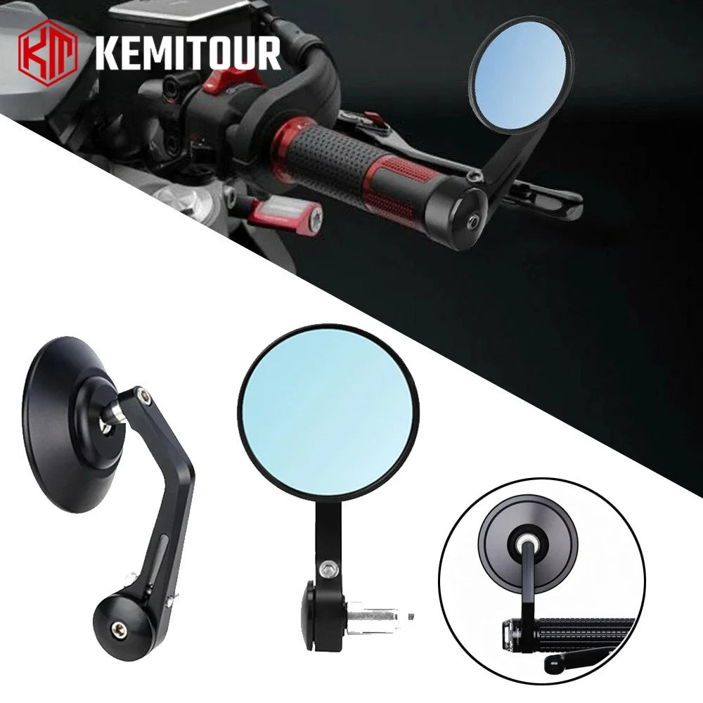 Universal CNC Bar End Mirrors – 7/8" 22mm Motorcycle Handlebar Motorcycle Bar End Mirrors Nixie